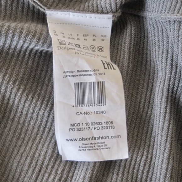 Olsen Europe Long Knit Open Cardigan - Picture 7 of 9